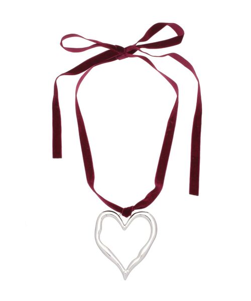 jouetie（ジュエティ）の「BIGハートモチーフベロアリボンチョーカー（チョーカー・レディース・ブルー/レッド/ブラック・FREE）」の7枚目の写真