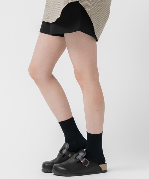 セール】ベルトサボサンダル / 秋 クロッグシューズ スウェードタッチ