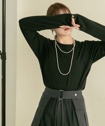 KBF | ピンタックロングスリーブTEE(Tシャツ/カットソー)