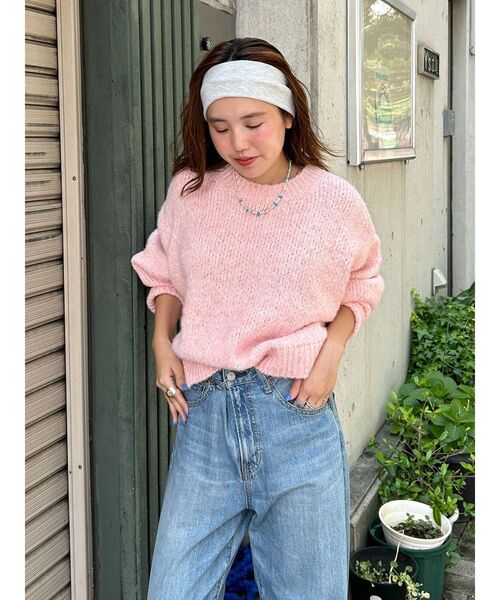 Ungrid（アングリッド）の「リブ編みヘアバンド（ヘアバンド・レディース・ブラック/ライトグレー・FREE）」の21枚目の写真