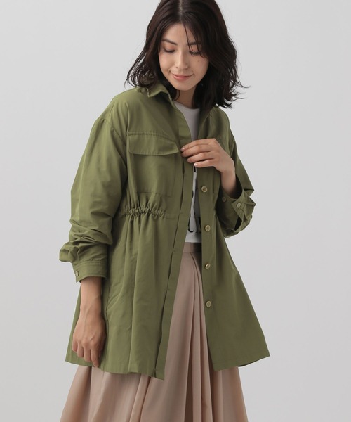 Elura（エルーラ）の「＜スタイリスト福田麻琴さんコラボ＞サファリジャケット／143173（その他アウター・レディース・カーキ/ネイビー・LARGE/MEDIUM）」の2枚目の写真