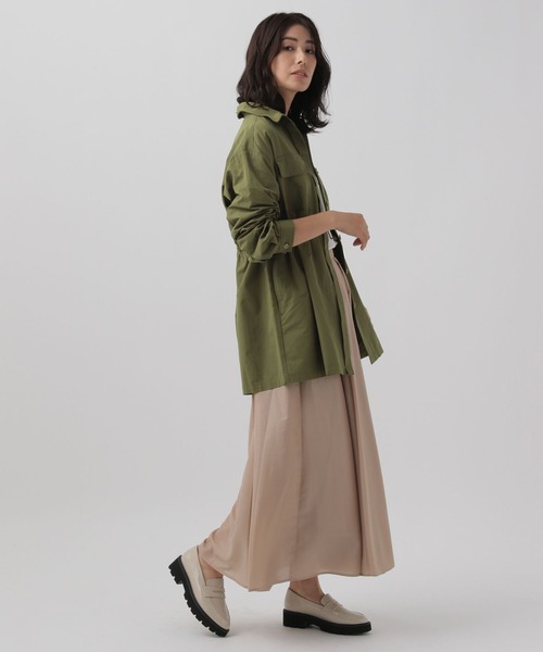 Elura（エルーラ）の「＜スタイリスト福田麻琴さんコラボ＞サファリジャケット／143173（その他アウター・レディース・カーキ/ネイビー・LARGE/MEDIUM）」の7枚目の写真