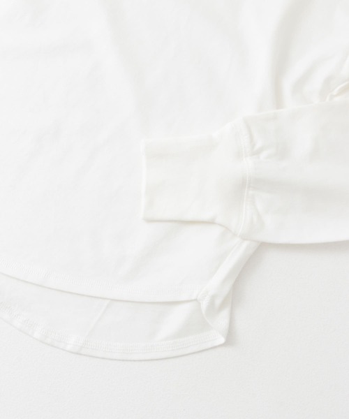 EKAL(エカル)の「ハイゲージロングスリーブカットソー(Tシャツ/カットソー・レディース・チャコールグレー/ホワイト・ONE)」の18枚目の写真