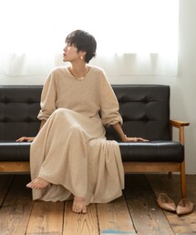 NOLLEY’S（ノーリーズ）の「カシミヤ混フレアニットワンピース（ワンピース・レディース）」