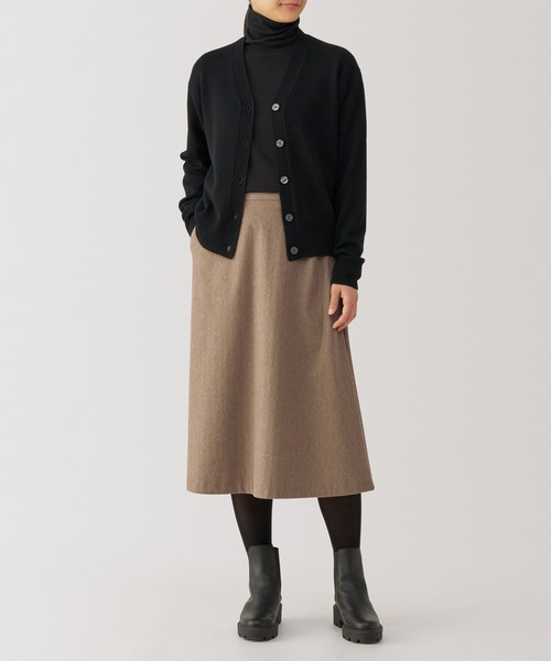 セール】婦人 ストレッチ起毛フレアスカート（スカート）｜無印良品