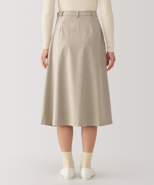 無印良品(ムジルシリョウヒン)の「婦人 ストレッチ起毛フレアスカート(スカート・レディース・ブラウン系/ベージュ/ブラック・XL/L/M/S)」の10枚目の写真