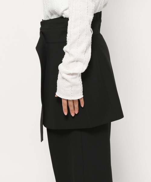 LEPSIM(レプシィム)の「【FOR I SERIES】エプロン2Pパンツ《2点セット》 148235(その他パンツ・レディース・ブラック/グレー/ブラウン・SMALL/MEDIUM)」の8枚目の写真