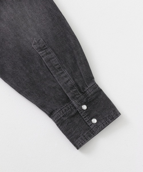 KBF（ケイビーエフ）の「オーバーデニムシャツ（シャツ/ブラウス・レディース・ブルー/ブラック・ONE）」の22枚目の写真