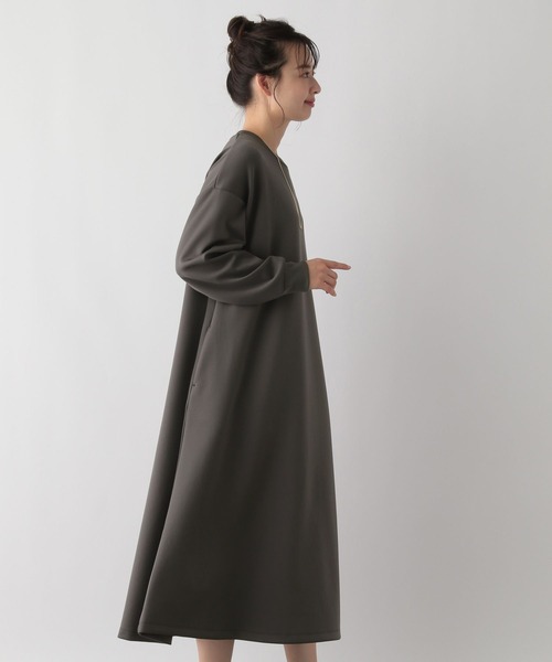 GLOBAL WORK Smile Seed Store（グローバルワーク スマイルシードストア）の「上品スウェットワンピース/129676（ワンピース・レディース・ベージュ/チャコール/ブラック・LARGE/X-LARGE/MEDIUM/SMALL）」の12枚目の写真