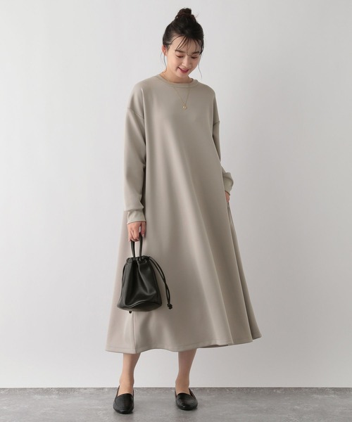 GLOBAL WORK Smile Seed Store（グローバルワーク スマイルシードストア）の「上品スウェットワンピース/129676（ワンピース・レディース・ベージュ/チャコール/ブラック・LARGE/X-LARGE/MEDIUM/SMALL）」の14枚目の写真