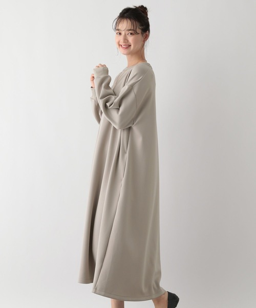 GLOBAL WORK Smile Seed Store（グローバルワーク スマイルシードストア）の「上品スウェットワンピース/129676（ワンピース・レディース・ベージュ/チャコール/ブラック・LARGE/X-LARGE/MEDIUM/SMALL）」の17枚目の写真