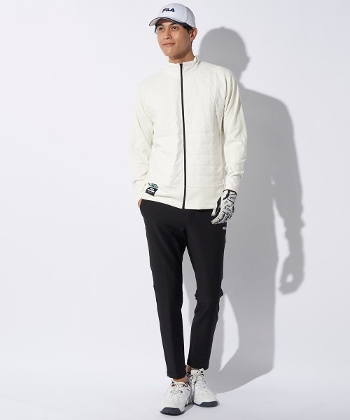 FILA GOLF(フィラゴルフ )の「【FILA GOLF/フィラゴルフ】薄中綿ハーフジップシャツ ゴルフ(シャツ/ブラウス・メンズ・ダークグレー/ブラック/オフホワイト・LARGE/X-LARGE/XX-LARGE/MEDIUM)」の6枚目の写真