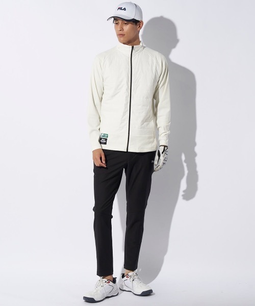 FILA GOLF(フィラゴルフ )の「【FILA GOLF/フィラゴルフ】薄中綿ハーフジップシャツ ゴルフ(シャツ/ブラウス・メンズ・ダークグレー/ブラック/オフホワイト・LARGE/X-LARGE/XX-LARGE/MEDIUM)」の8枚目の写真