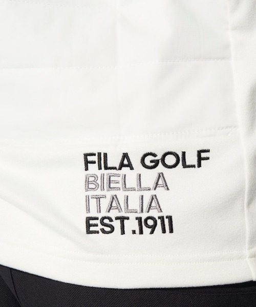 FILA GOLF(フィラゴルフ )の「【FILA GOLF/フィラゴルフ】薄中綿ハーフジップシャツ ゴルフ(シャツ/ブラウス・メンズ・ダークグレー/ブラック/オフホワイト・LARGE/X-LARGE/XX-LARGE/MEDIUM)」の15枚目の写真