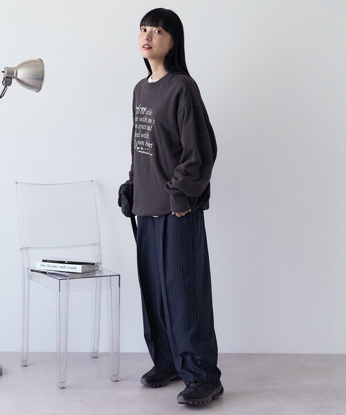 まろ様　ST.ALBANSロゴスウェット ネイビー フリーサイズ メゾンキツネ MAISON KITSUNE AW00303KM0001 スウェット