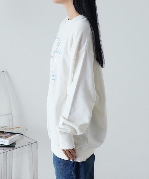 nowos Printed Sweat Shirt ロゴスウェット nowos - Printed Sweat Shirt nowos ノーウォス ロゴスウェット