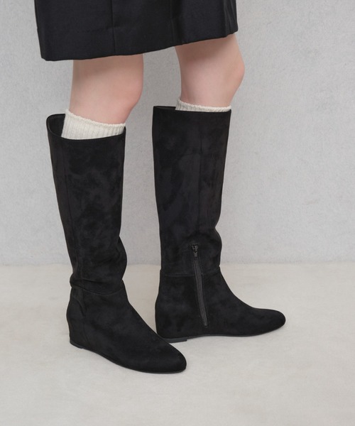 25秋冬新色】5cmインヒールロングブーツ(S149)（ブーツ）｜Launa lea