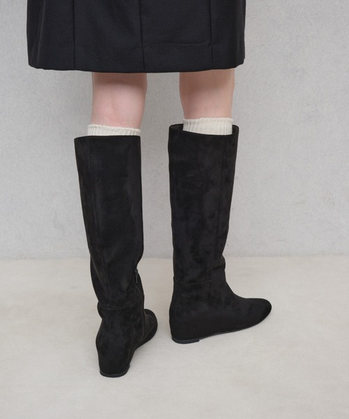 Launa lea（ラウナレア）の「【25秋冬新色】5cmインヒールロングブーツ(S149)（ブーツ・レディース・ブラック/ダークブラウン/ブラウン系その他/ブラック系その他・S/M/L/LL）」の21枚目の写真