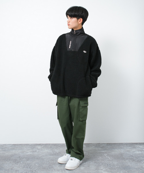 セール】CONVERSE 別注ボアハーフジップアップトレーナー（スウェット