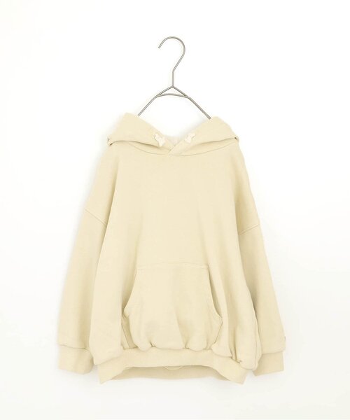 p.premier（ピードットプルミエ）の「ゆるシルエットのかぶりパーカー（パーカー・キッズ・オレンジ/アイボリー/グリーン・110/100/90/80/140/130/120）」の2枚目の写真