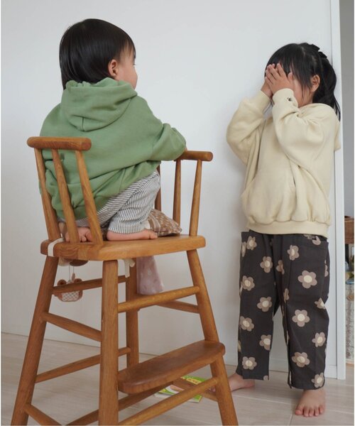 p.premier（ピードットプルミエ）の「ゆるシルエットのかぶりパーカー（パーカー・キッズ・オレンジ/アイボリー/グリーン・110/100/90/80/140/130/120）」の9枚目の写真