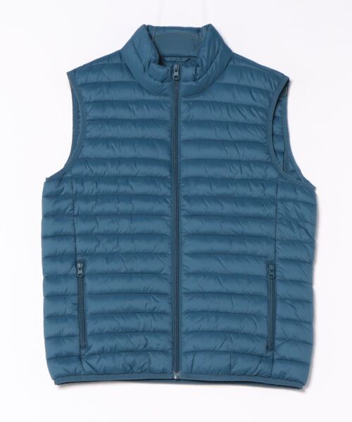 BENETTON (UNITED COLORS OF BENETTON)(ベネトンユナイテッドカラーズオブベネトン)の「【GREEN B】リサイクルナイロン無地中綿ベスト(ベスト・メンズ・グレイッシュブルー/グリーン・SMALL/MEDIUM)」の9枚目の写真