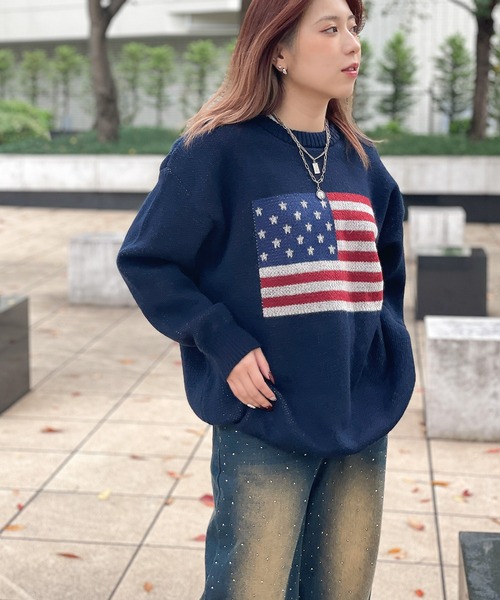 GORGE（ゴージ）の「《USAフラッグ×オーバーシルエット