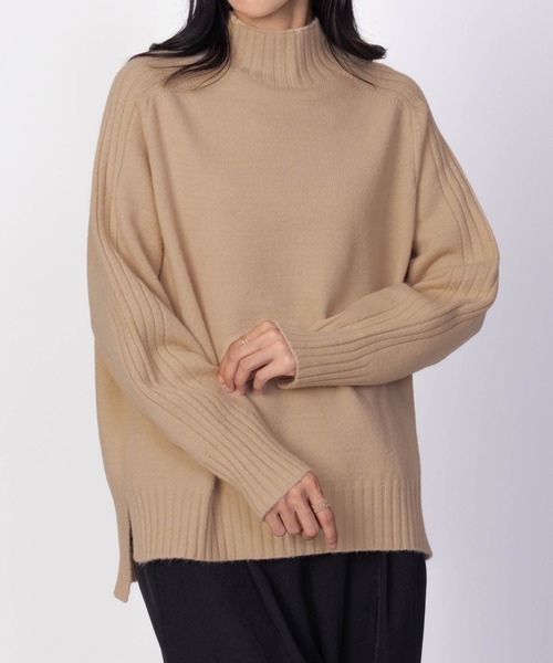 ♡ルネ ニットセーター♡ tiptop ニット セーター もちもちラグランハイネックニット レディース