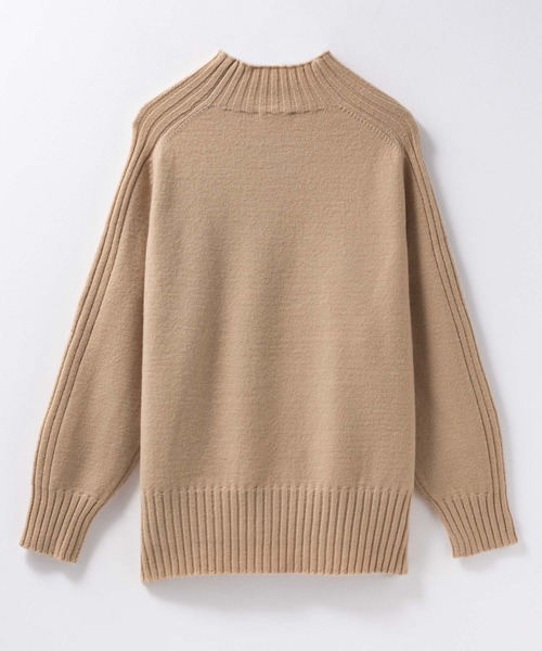 NAVY(ネイビー)の「nAvy 洗えるニット もっちりもちもち ハイネックプルオーバー(ニット/セーター・レディース・オレンジ/ベージュ/グリーン/ブラック・M/L)」の19枚目の写真
