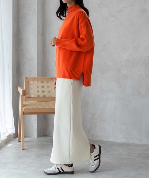 nAvy 洗えるニット もっちりもちもち ハイネックプルオーバー（ニット