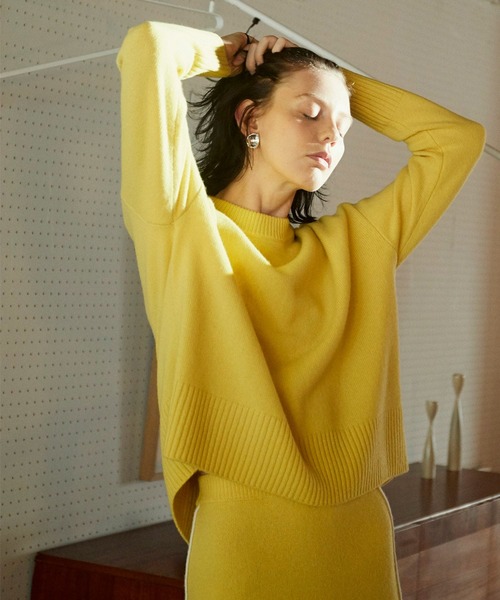 エアウール配色シームラインニット（ニット/セーター）｜Jines（ジネス）