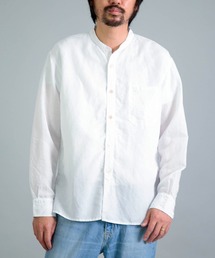 OMNIGOD | [OMNIGOD mens / オムニゴッド] リヨセルリネンポプリン スタンドカラーワークシャツ(シャツ/ブラウス)