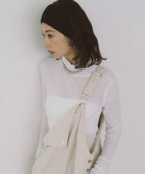 HANNE（アン）の「ワイドリブニットヘアバンド（ヘアバンド・レディース・グレー/アイボリー/ブラック・FREE）」の14枚目の写真