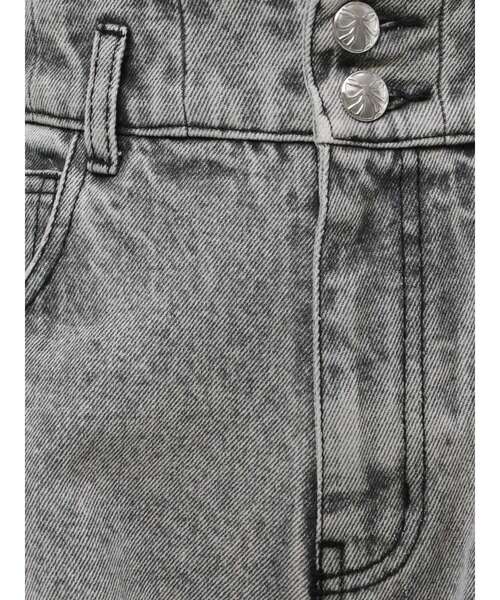 CALNAMUR（カルナムール）の「SIDE CUTTING RIBBON DENIM PT/サイドカッティングリボンデニムパンツ（デニムパンツ・レディース・ブラック/ライトブルー・SMALL/MEDIUM）」の8枚目の写真