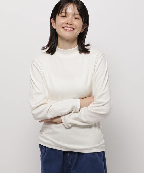 niko and...（ニコアンド）の「ウォームジンジャーハイネックプルオーバー（Tシャツ/カットソー・レディース・グレー/ブラック/オフホワイト/ホワイト・LARGE/MEDIUM）」の3枚目の写真