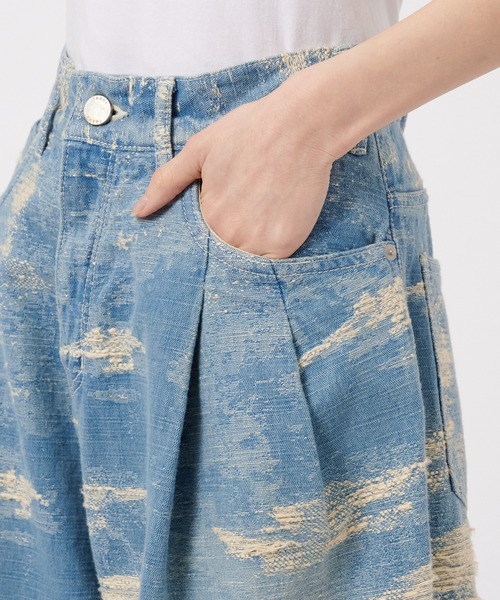 TAAKK DENIM WIDE PANTS/ワイドデニムパンツ TAAKK/ターク】DENIM WIDE PANTS/ワイドデニムパンツ（デニム