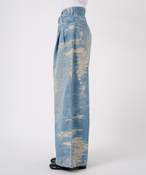 TAAKK DENIM WIDE PANTS/ワイドデニムパンツ TAAKK/ターク】DENIM WIDE PANTS/ワイドデニムパンツ（デニム