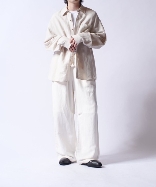 Lui's（ルイス）の「レーヨンリネンイージーパンツ（その他パンツ・メンズ・チャコールグレー/ホワイト/ブラック・S/M）」の22枚目の写真