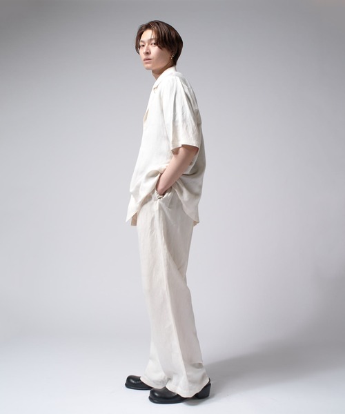 Lui's（ルイス）の「レーヨンリネンイージーパンツ（その他パンツ・メンズ・チャコールグレー/ホワイト/ブラック・S/M）」の19枚目の写真