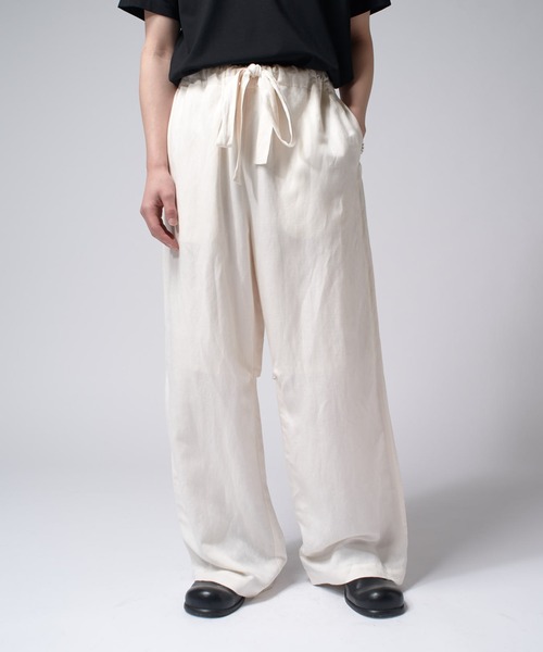 Lui's（ルイス）の「レーヨンリネンイージーパンツ（その他パンツ・メンズ・チャコールグレー/ホワイト/ブラック・S/M）」の13枚目の写真