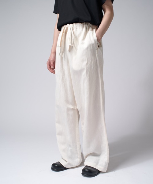 Lui's（ルイス）の「レーヨンリネンイージーパンツ（その他パンツ・メンズ・チャコールグレー/ホワイト/ブラック・S/M）」の14枚目の写真