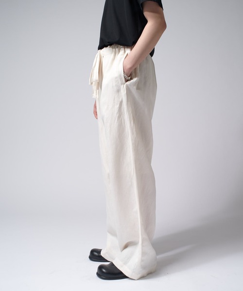 Lui's（ルイス）の「レーヨンリネンイージーパンツ（その他パンツ・メンズ・チャコールグレー/ホワイト/ブラック・S/M）」の15枚目の写真
