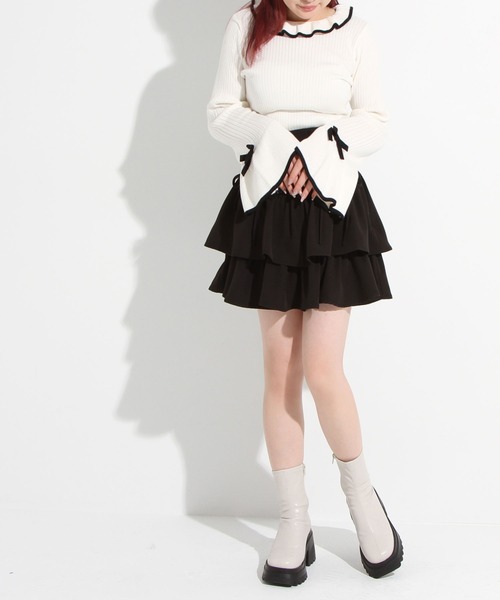 DearMyLoveRose(ディアマイラブローズ)の「厚底ストレッチフィットショートブーツ 【大きいサイズ有】(ブーツ・レディース・ブラック/ブラウン/オフホワイト・22.5cm/23cm/23.5cm/24cm/24.5cm/25cm)」の9枚目の写真