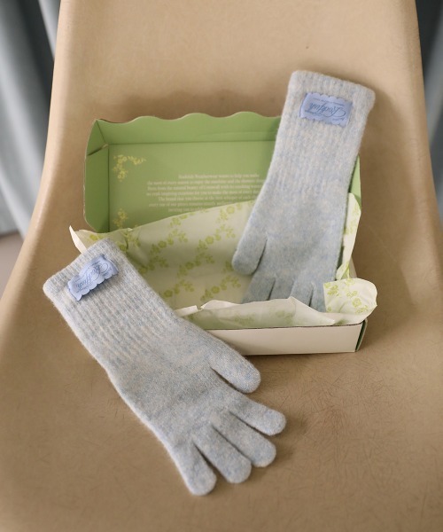 ROCKFISH WEATHERWEAR(ロックフィッシュウェザーウェア)の「FLUFFY LONG GLOVES(手袋・レディース・スカイブルー/イエロー/ネイビー/ベージュ/クリーム/グレー/ピンク/ブラウン/ライトグレー・FREE)」の11枚目の写真