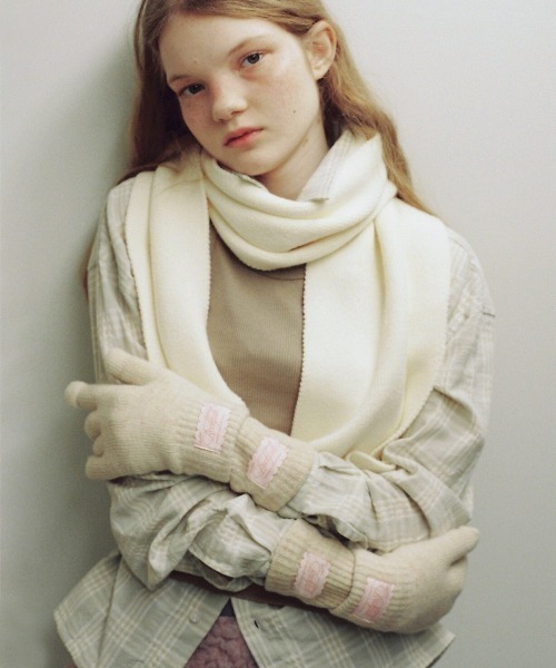 ROCKFISH WEATHERWEAR(ロックフィッシュウェザーウェア)の「FLUFFY LONG GLOVES(手袋・レディース・スカイブルー/イエロー/ネイビー/ベージュ/クリーム/グレー/ピンク/ブラウン/ライトグレー・FREE)」の18枚目の写真