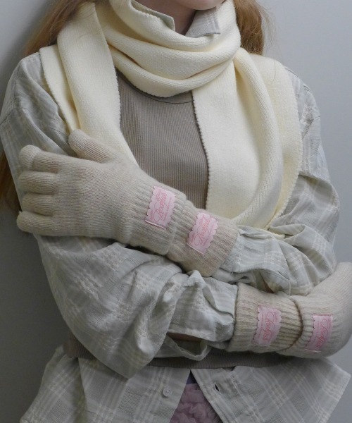 ROCKFISH WEATHERWEAR(ロックフィッシュウェザーウェア)の「FLUFFY LONG GLOVES(手袋・レディース・スカイブルー/イエロー/ネイビー/ベージュ/クリーム/グレー/ピンク/ブラウン/ライトグレー・FREE)」の20枚目の写真