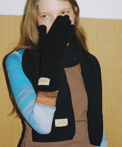 ROCKFISH WEATHERWEAR(ロックフィッシュウェザーウェア)の「FLUFFY LONG GLOVES(手袋・レディース・スカイブルー/イエロー/ネイビー/ベージュ/クリーム/グレー/ピンク/ブラウン/ライトグレー・FREE)」の22枚目の写真