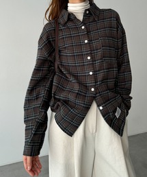 CANAL JEAN | SLEEK ネルチェックシャツ(シャツ/ブラウス)