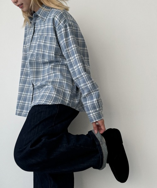 【セール】SLEEK ネルチェックシャツ（シャツ/ブラウス）｜CANAL JEAN（キャナルジーン）