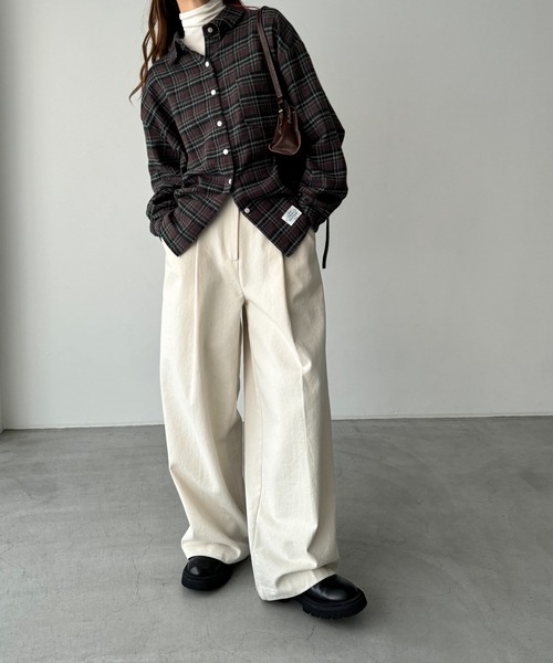 【セール】SLEEK ネルチェックシャツ（シャツ/ブラウス）｜CANAL JEAN（キャナルジーン）